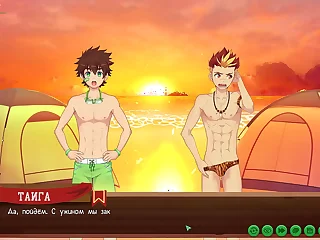 Game&colon; New Zealand Camp path 2&comma; part 9 - volleyball with Taiga &lpar;russian voiceover&rpar;
