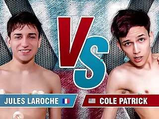 Barren Twink Fight with - 8 Boys Orgy&colon; France fucks America