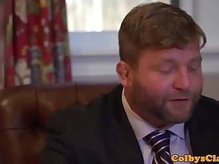 Mature sports coach pounds twink ass plough cum